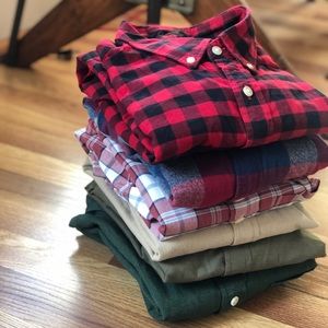 J. Crew LOT of 6 Medium Slim Oxford Shirts